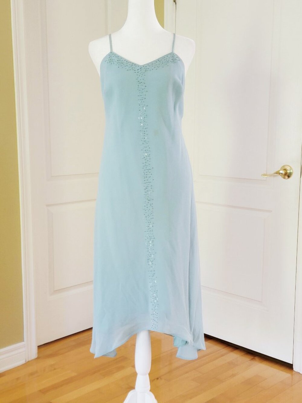 CONNECTED APPAREL FLOWY CREPE DRESS